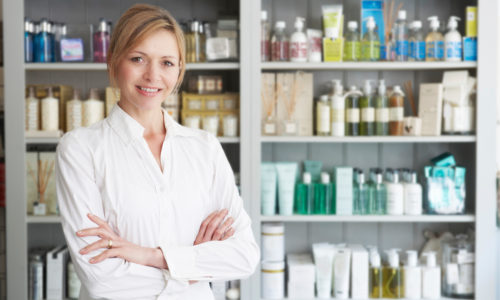 Beautician Advising On Beauty Products